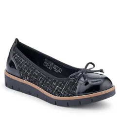 Ballet Pumps - Black Tweed