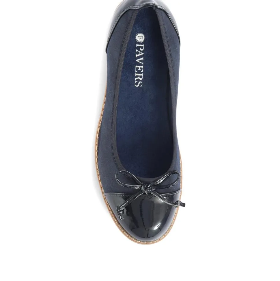 Ballet Pumps - Navy-Navy Patent