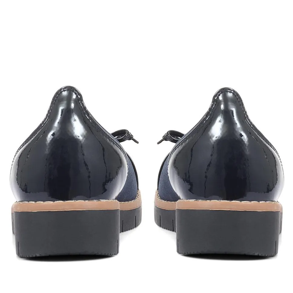 Ballet Pumps - Navy-Navy Patent