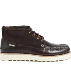 Barbour Hadston Leather Chukka Boots - Dark Brown