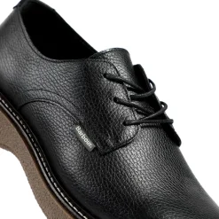 Barbour Harefield Leather Derby Shoes - Black