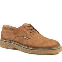 Barbour Harefield Leather Derby Shoes - Tan Suede