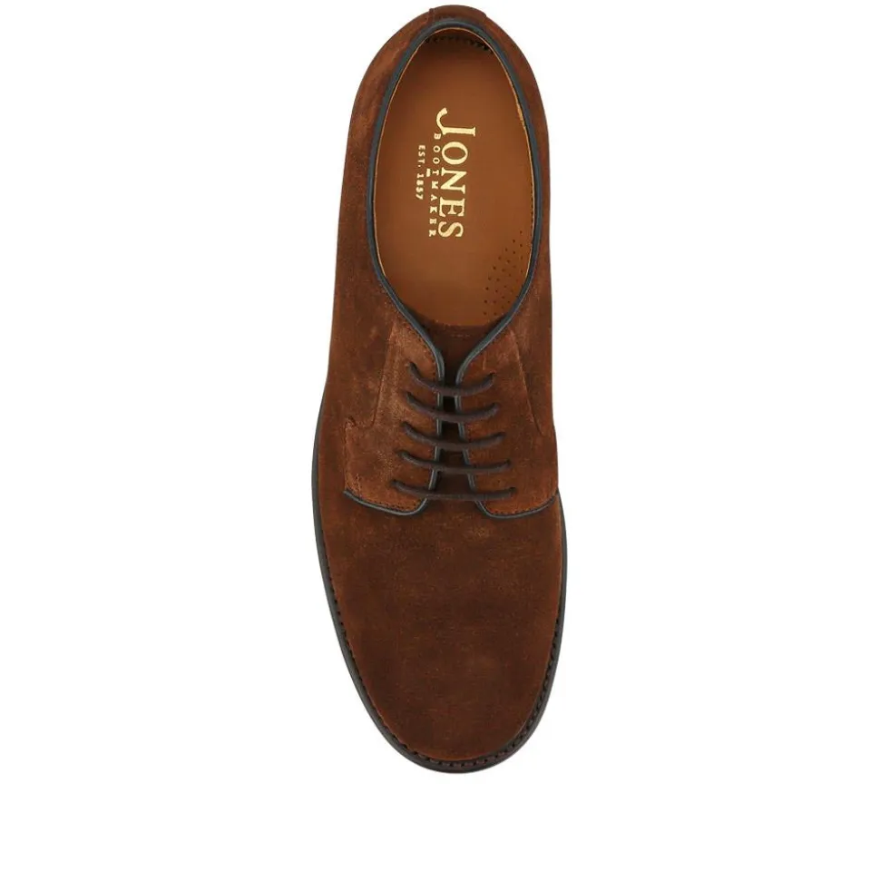 Barnes Goodyear Welt Leather Lace-Up Shoes - Brown Suede