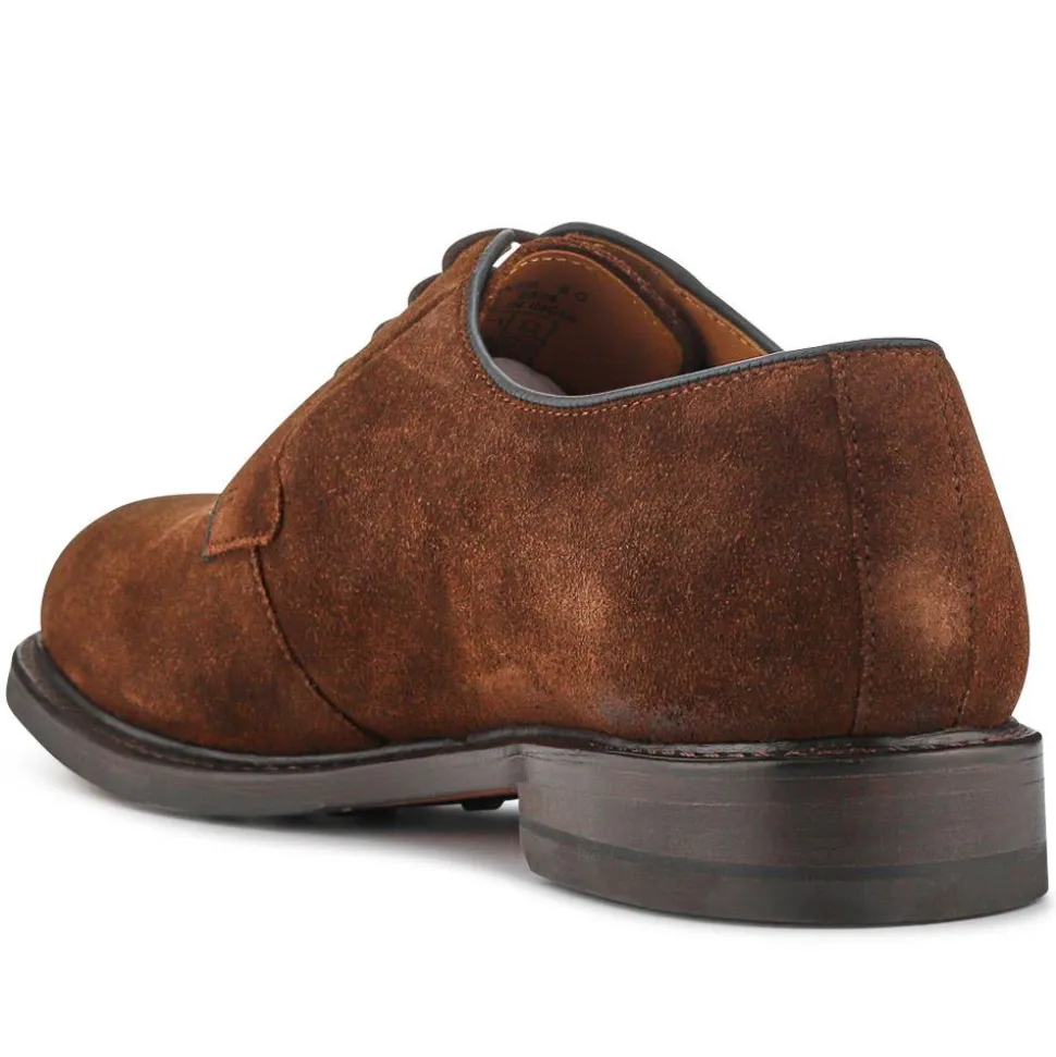 Barnes Goodyear Welt Leather Lace-Up Shoes - Brown Suede