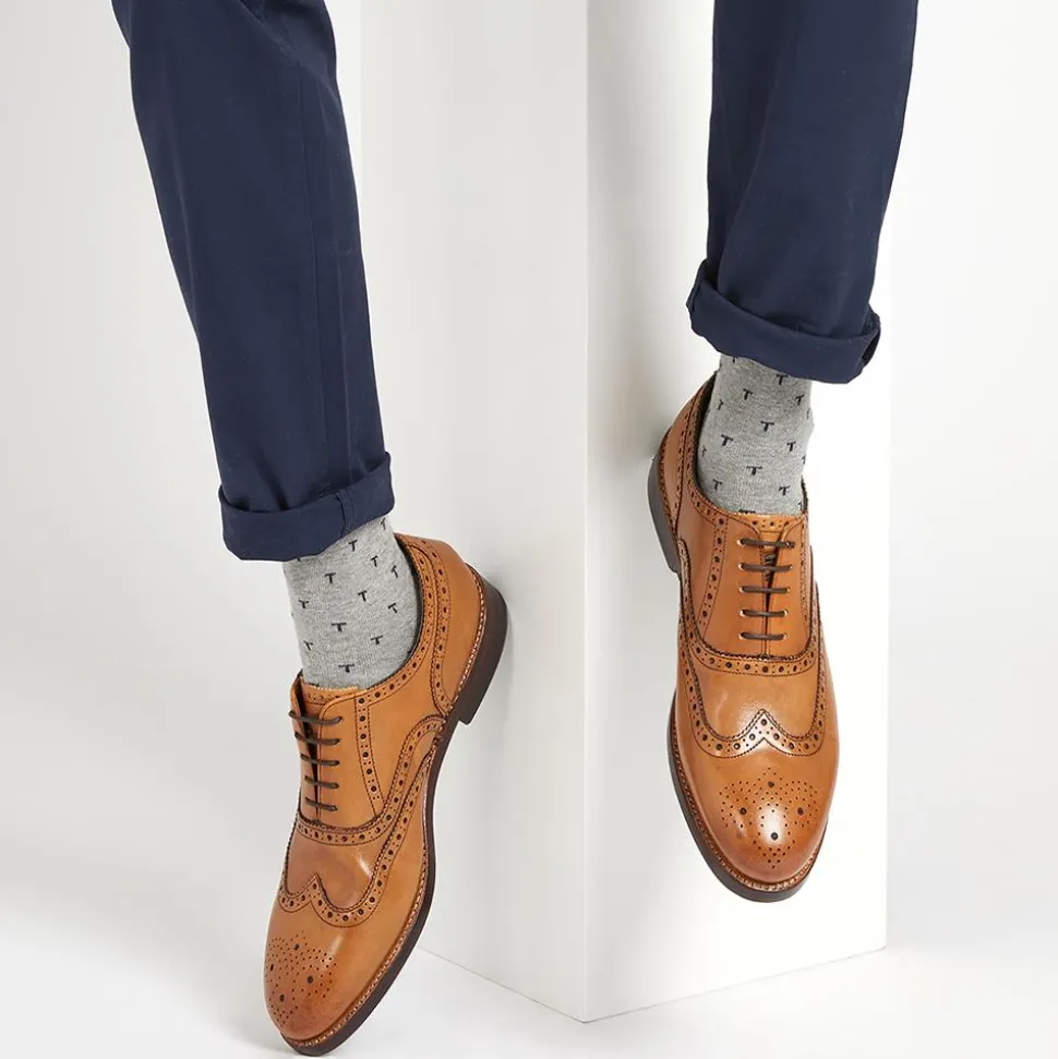 Barons Leather Brogues - Tan