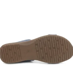 Beaded Lightweight Mule Sandals - Blue