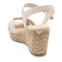 Bellissimo Buckle Fasten Wedge Espadrilles - Off White