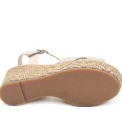 Bellissimo Buckle Fasten Wedge Espadrilles - Off White
