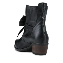 Bellissimo Leather Bow Boots - Black