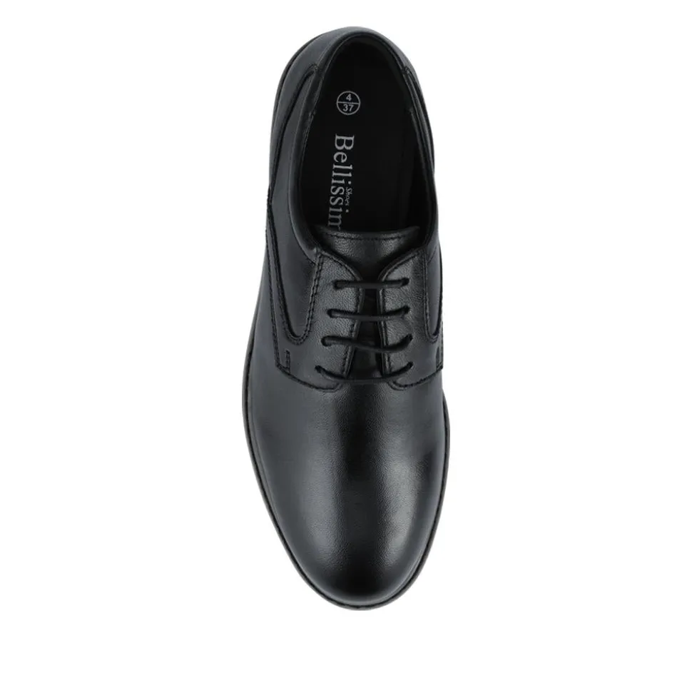 Bellissimo Leather Lace-Up Shoes - Black
