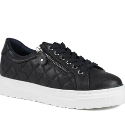 Bellissimo Wide Fit Zipped Trainers - Navy