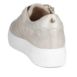 Bellissimo Wide Fit Zipped Trainers - Soft Gold