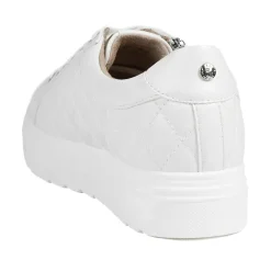 Bellissimo Wide Fit Zipped Trainers - White