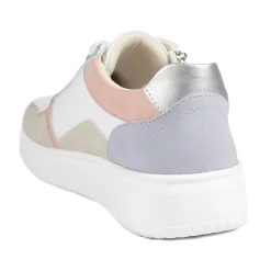 Bellissimo Zip & Lace Platform Trainers - Lilac