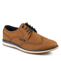 Ben Sherman Grip Sole Brogue Shoes - Tan
