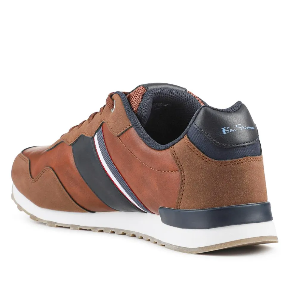 Ben Sherman Lace Up Trainers - Tan