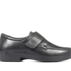Bernardo Leather Touch Fastening Shoe - Black