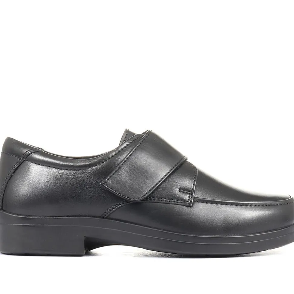 Bernardo Leather Touch Fastening Shoe - Black