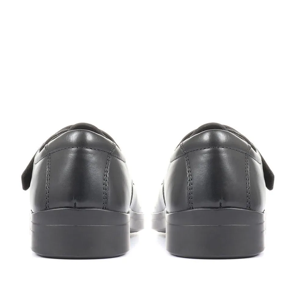 Bernardo Leather Touch Fastening Shoe - Black