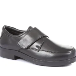 Bernardo Leather Touch Fastening Shoe - Black