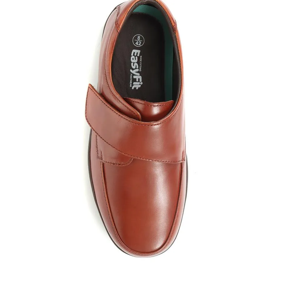 Bernardo Leather Touch Fastening Shoe - Tan