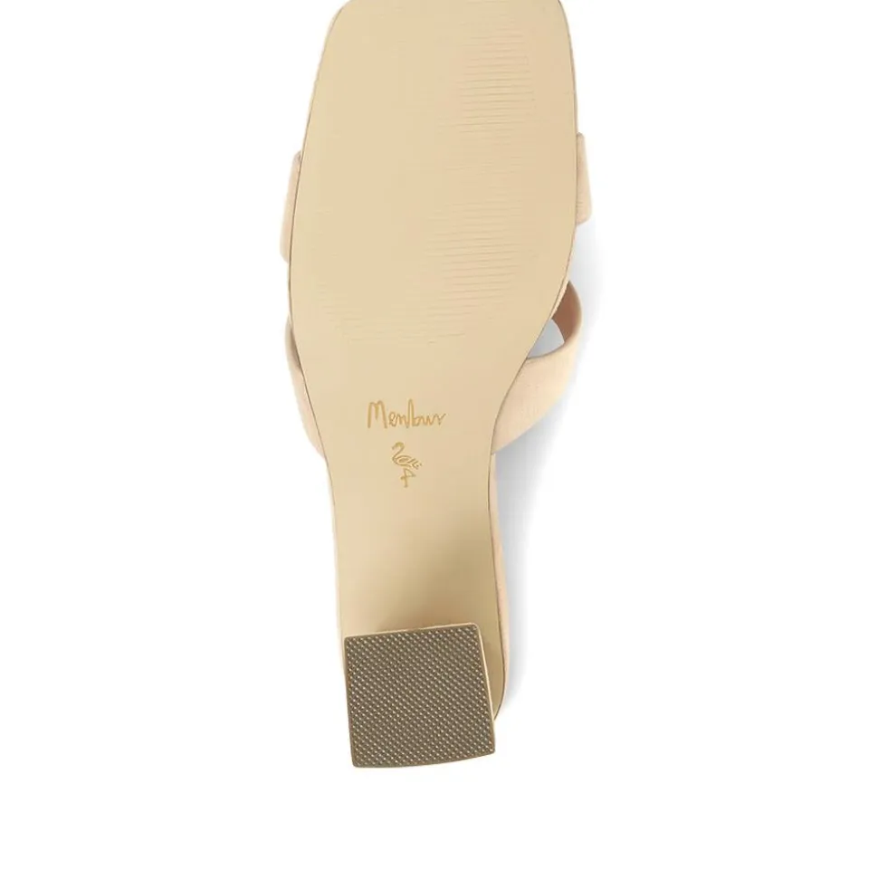 Block Heeled Sandals - Stone