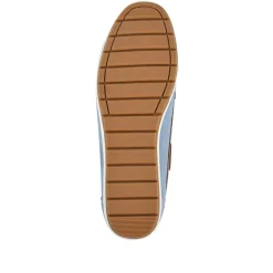 Bow Detailed Moccasins - Denim