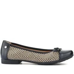 Bow-Detailed Two-Tone Pumps - Black