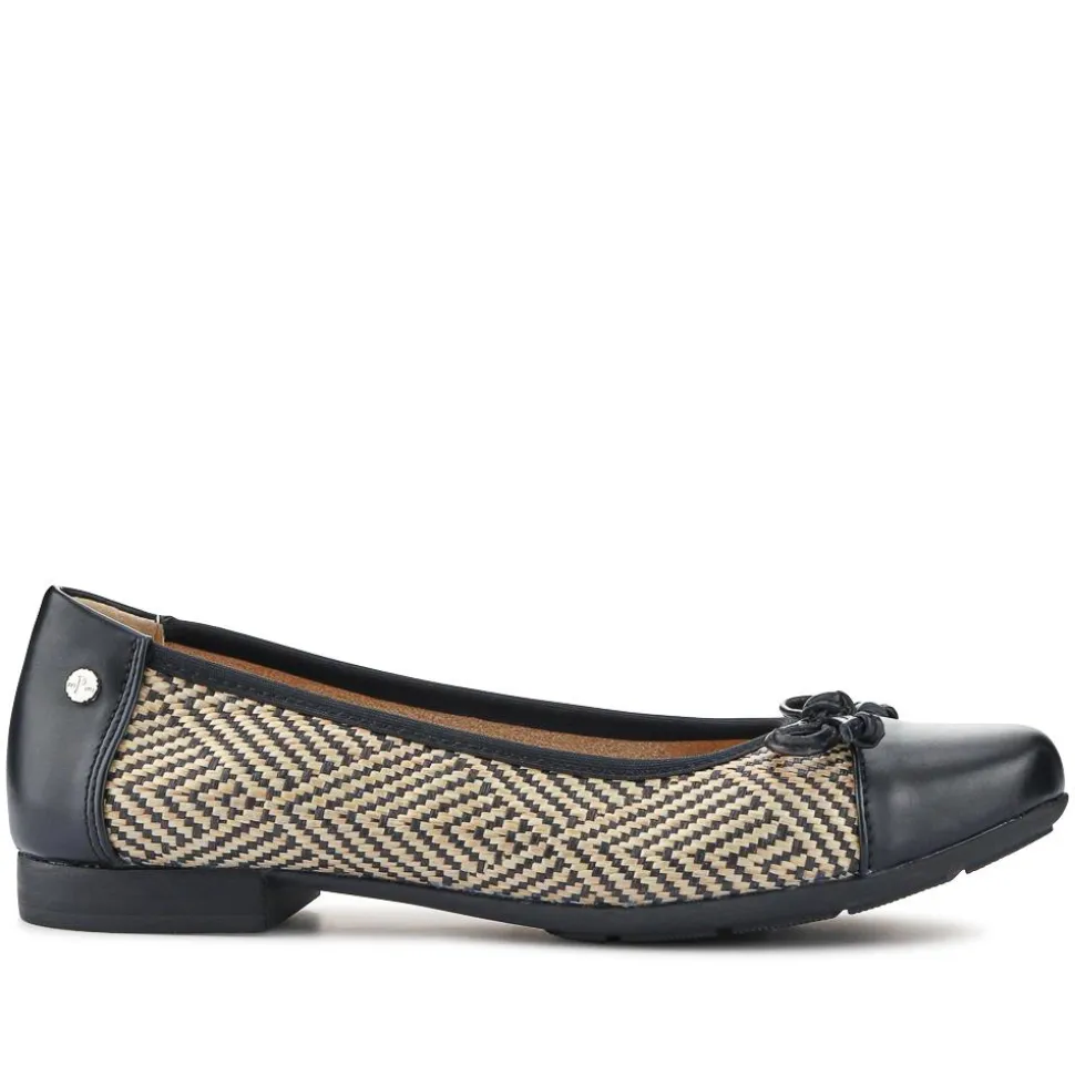 Bow-Detailed Two-Tone Pumps - Black