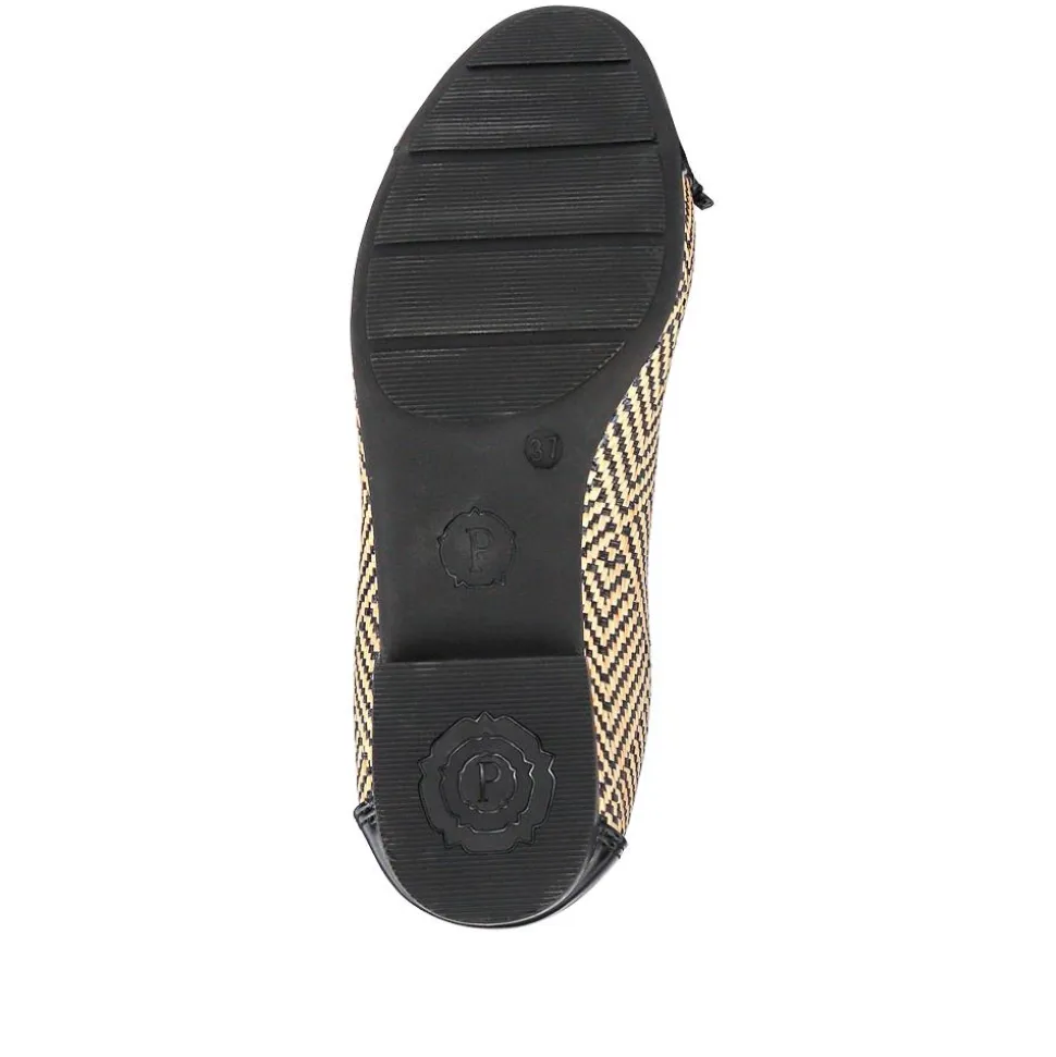 Bow-Detailed Two-Tone Pumps - Black