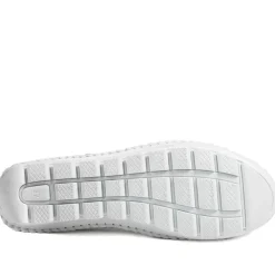 Breathable All Leather Grippy Pumps - White