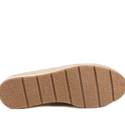Breathable Buckle Detailed Moccasins - Beige