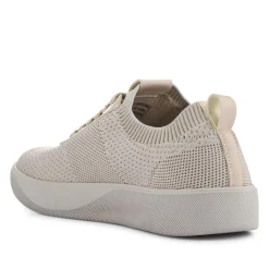Breathable Chunky-Soled Lace-Ups - Beige