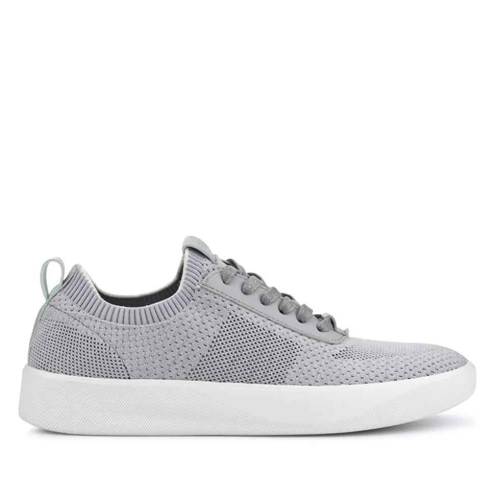 Breathable Chunky-Soled Lace-Ups - Grey