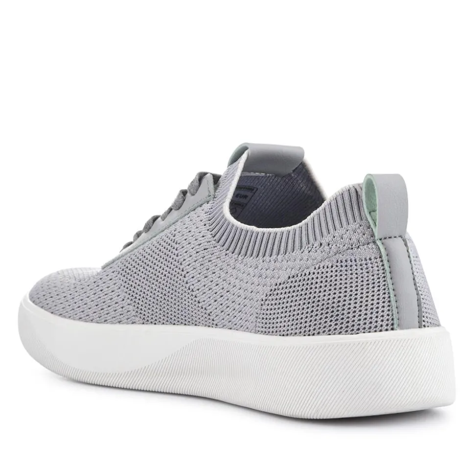 Breathable Chunky-Soled Lace-Ups - Grey