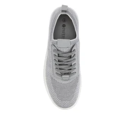 Breathable Chunky-Soled Lace-Ups - Grey