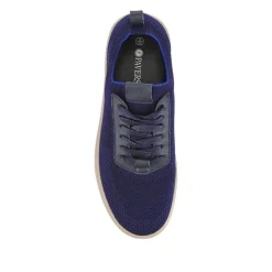 Breathable Chunky-Soled Lace-Ups - Navy