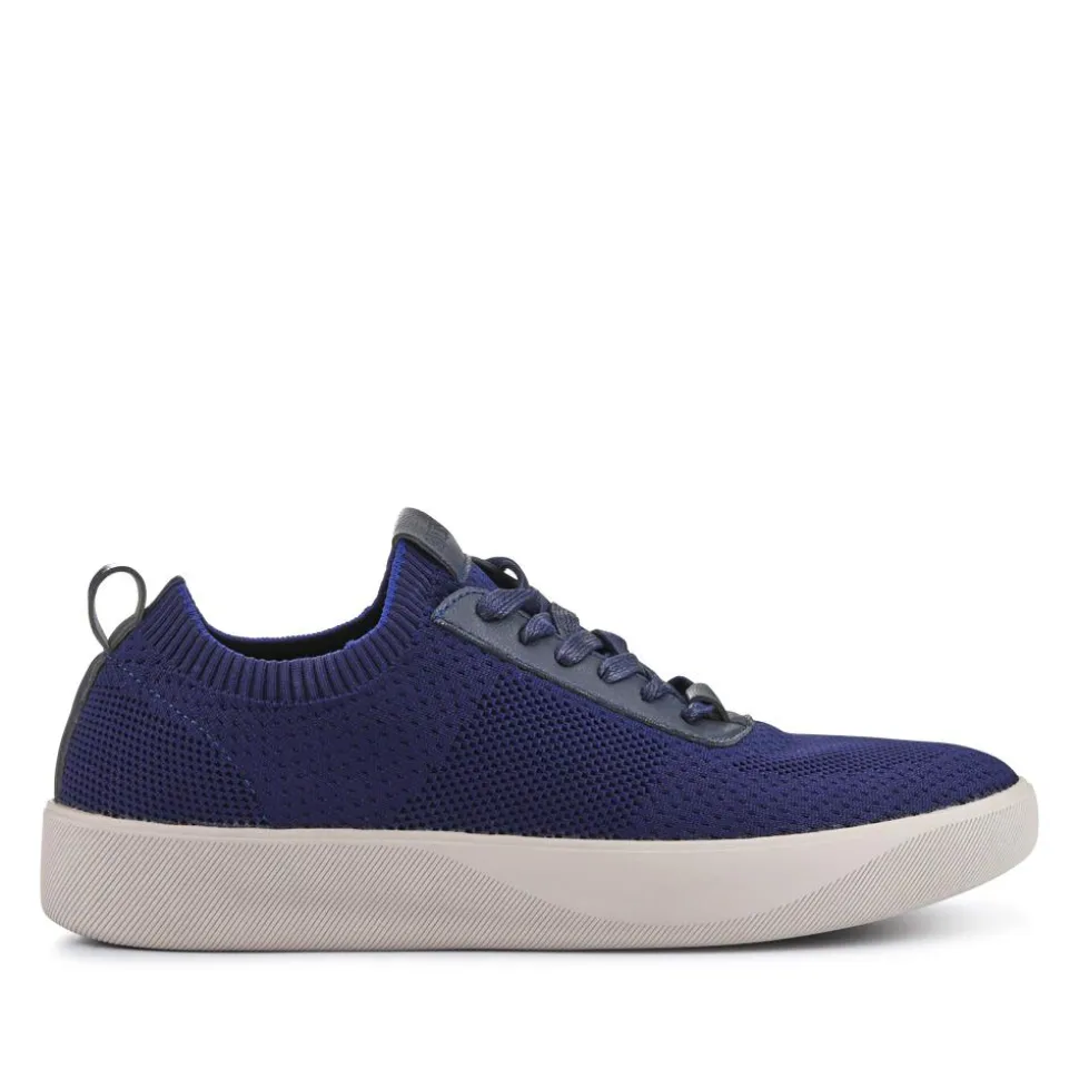 Breathable Chunky-Soled Lace-Ups - Navy