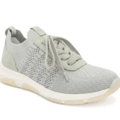 Breathable Lace Up Sporty Trainers - Khaki