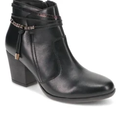 Breathable Leather Ankle Boots - Black