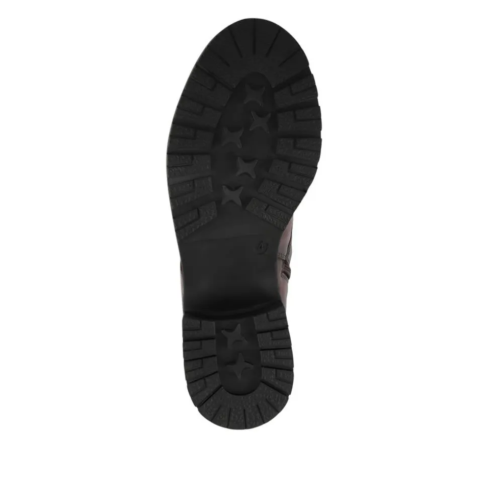Breathable Leather Boots - Bordeaux