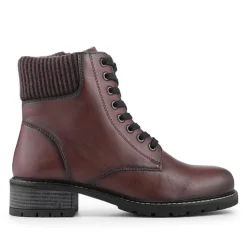 Breathable Leather Boots - Bordeaux