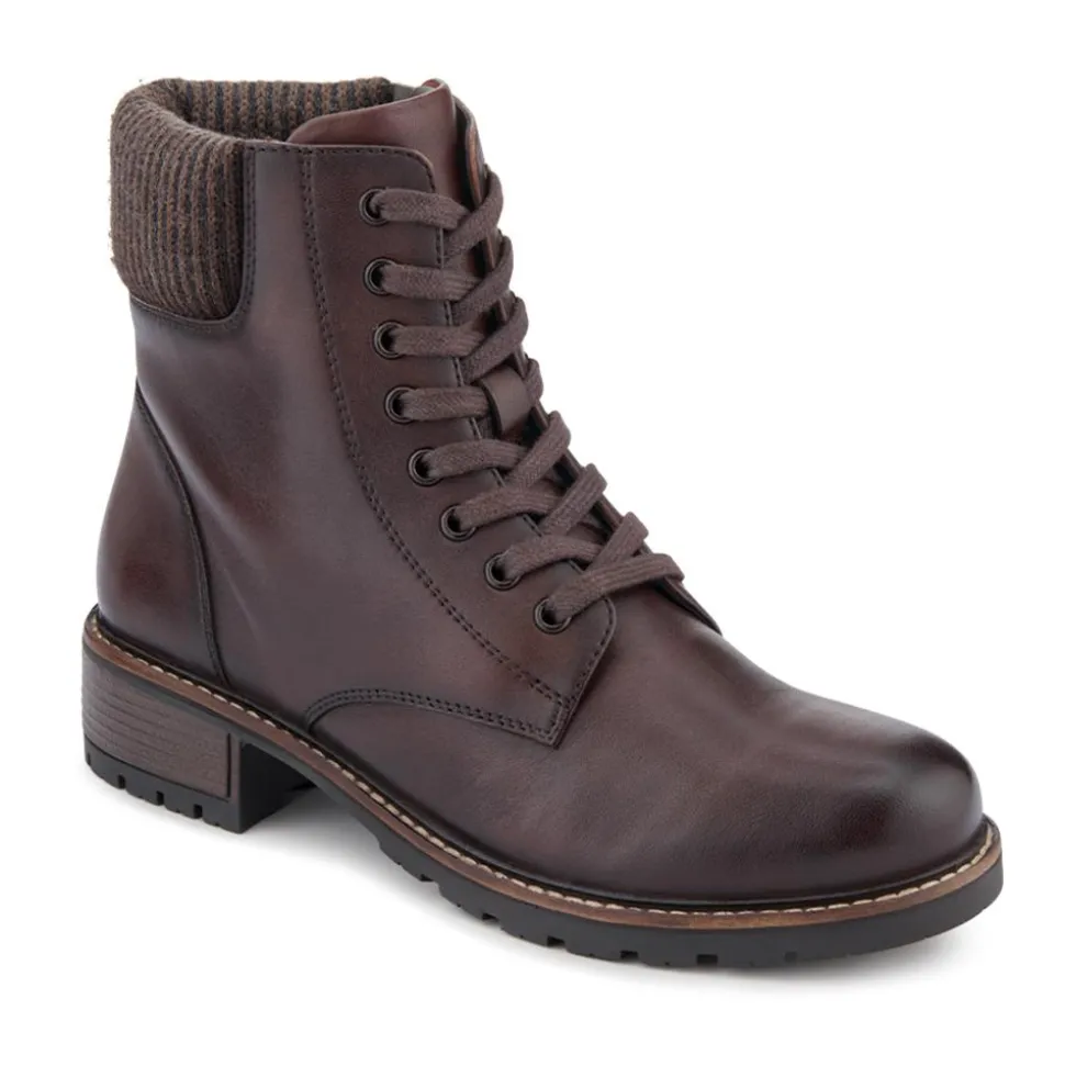 Breathable Leather Boots - Brown