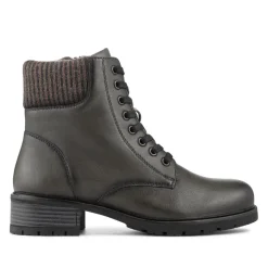 Breathable Leather Boots - Khaki