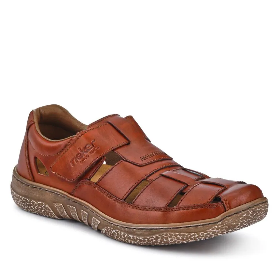 Breathable Leather Touch-Fasten Shoes - Tan