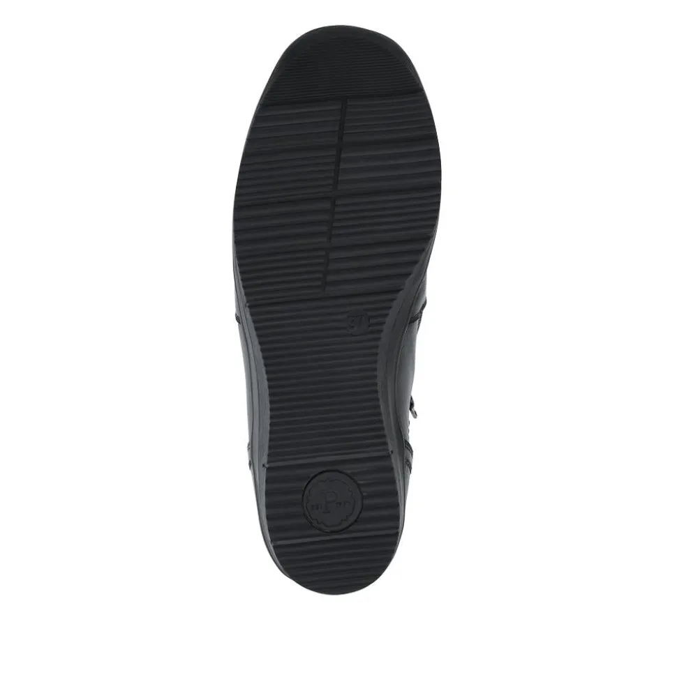 Breathable Leather Water Resistant Boots - Black