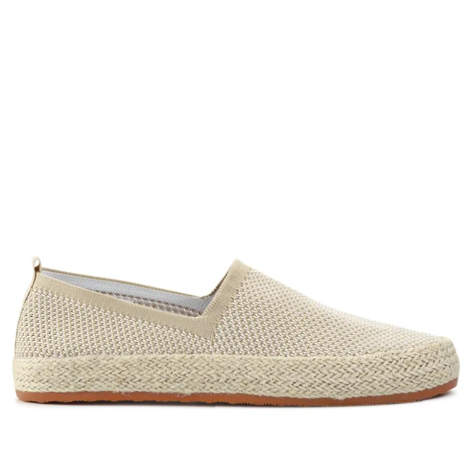 Breathable Slip-On Espadrilles - Beige