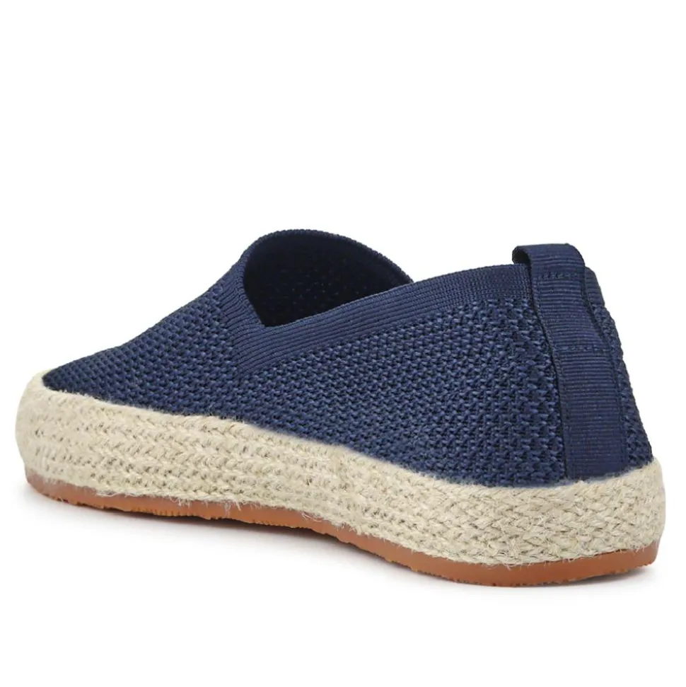 Breathable Slip-On Espadrilles - Navy