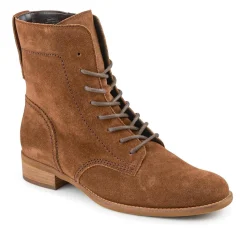 Brite Gabor Leather Slip on Ankle Boots - Tan
