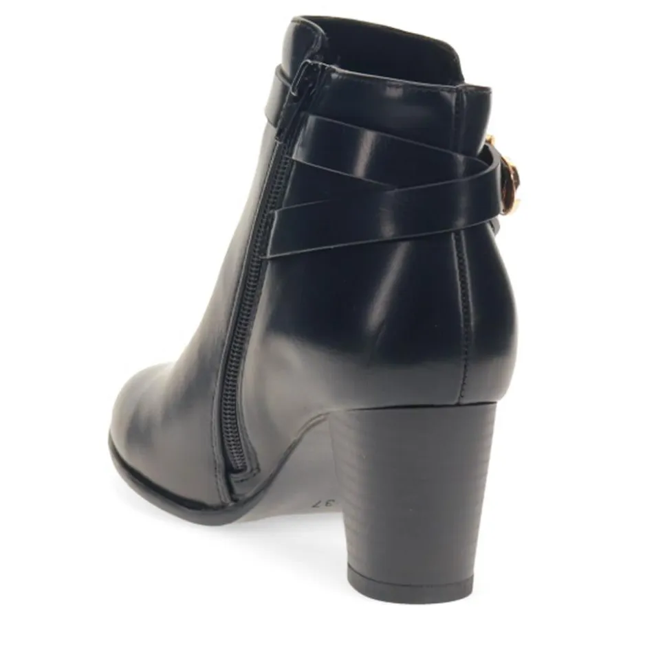 Buckled Ankle Boots - Black
